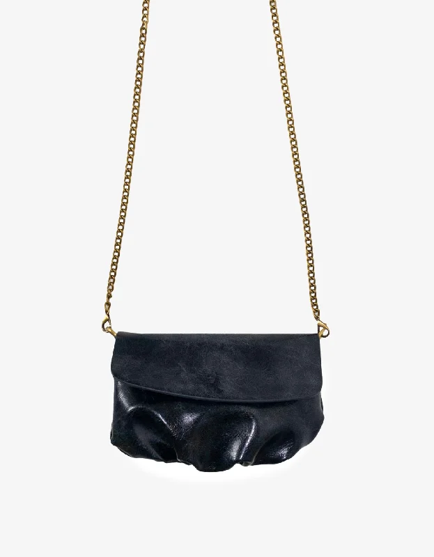 Comfort Meets Fashion ETTA CONVERTIBLE BELT BAG WAXED NAVY