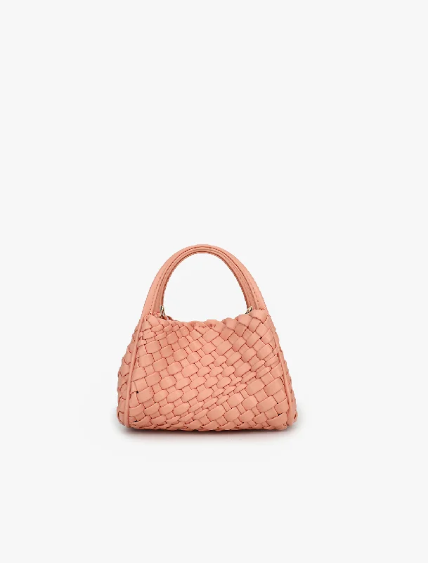 Trendy Bags For Teenage Girls HOLLACE MINI TOY WOVEN PINK