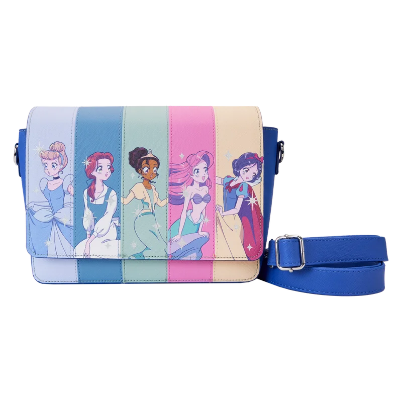 Edgy Fashion Deals Loungefly Disney Princess Manga Style Crossbody Bag