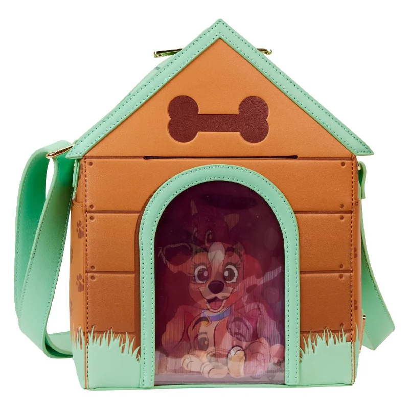 Chic Styles Loungefly DISNEY I HEART DISNEY DOGS FIGURAL TRIPLE LENTICULAR CROSS BODY BAG