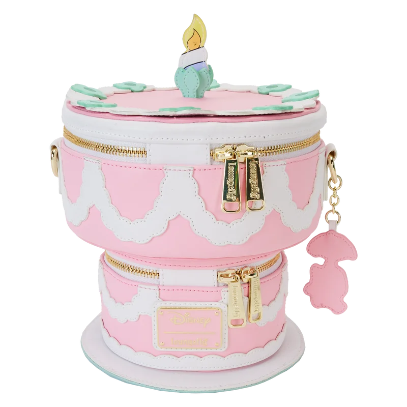 Hot Picks Loungefly Alice in Wonderland Unbirthday Cake Figural Glow Crossbody Bag