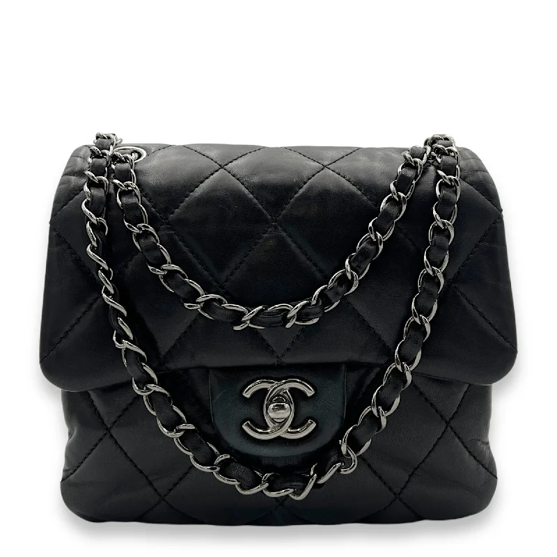 Fashion Sale Square Bag Crossbody Bag Black in Lambskin, Silver hardware