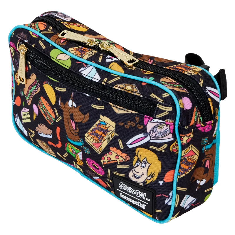 Lightweight And Functional Bags For Travel And Work Scooby-Doo Snacks All-Over Print Nylon Belt Bag