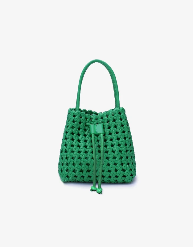 Classy Style Discounts PERRIE BUCKET MINI WOVEN SQUARE GREEN