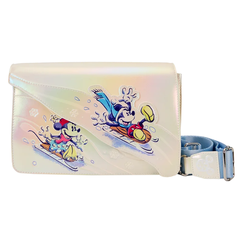 New Styles Just In Loungefly Mickey & Friends Winter Wonderland Crossbody Bag
