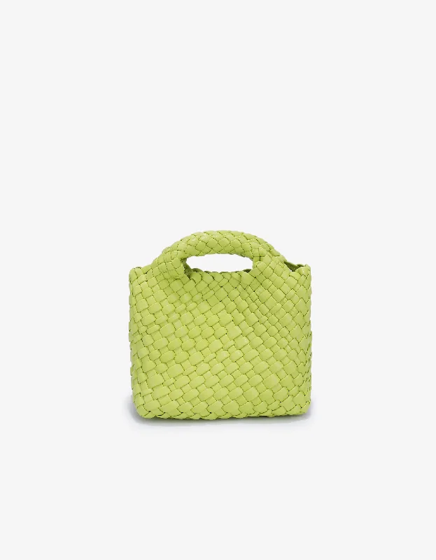 Affordable Handbags EVERLEIGH WOVEN MINI TOTE CHARTREUSE