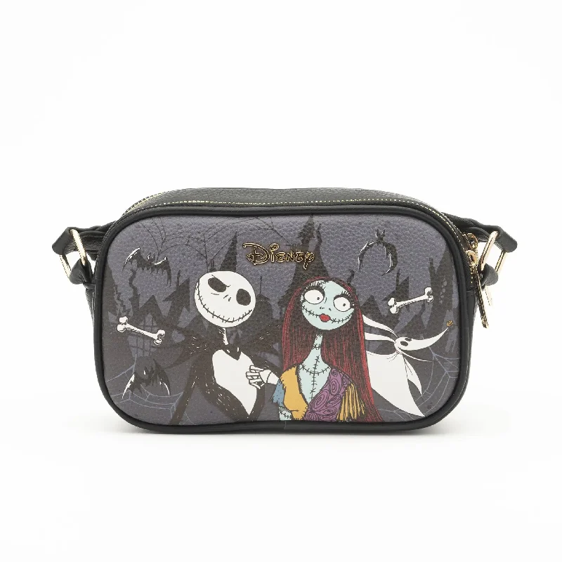 Durable And Cheap Bags Jack and Sally Double Zipper Crossbody/Shoulder Bag