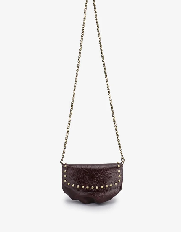 Urban Style ETTA WAXED STUDDED OXBLOOD