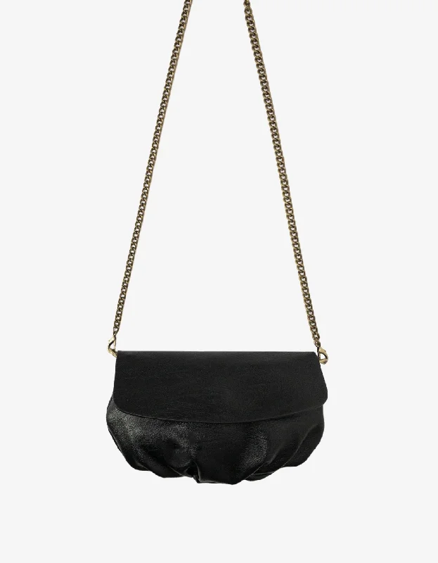 Timeless Elegance Redefined ETTA CONVERTIBLE BAG VEGAN BLACK
