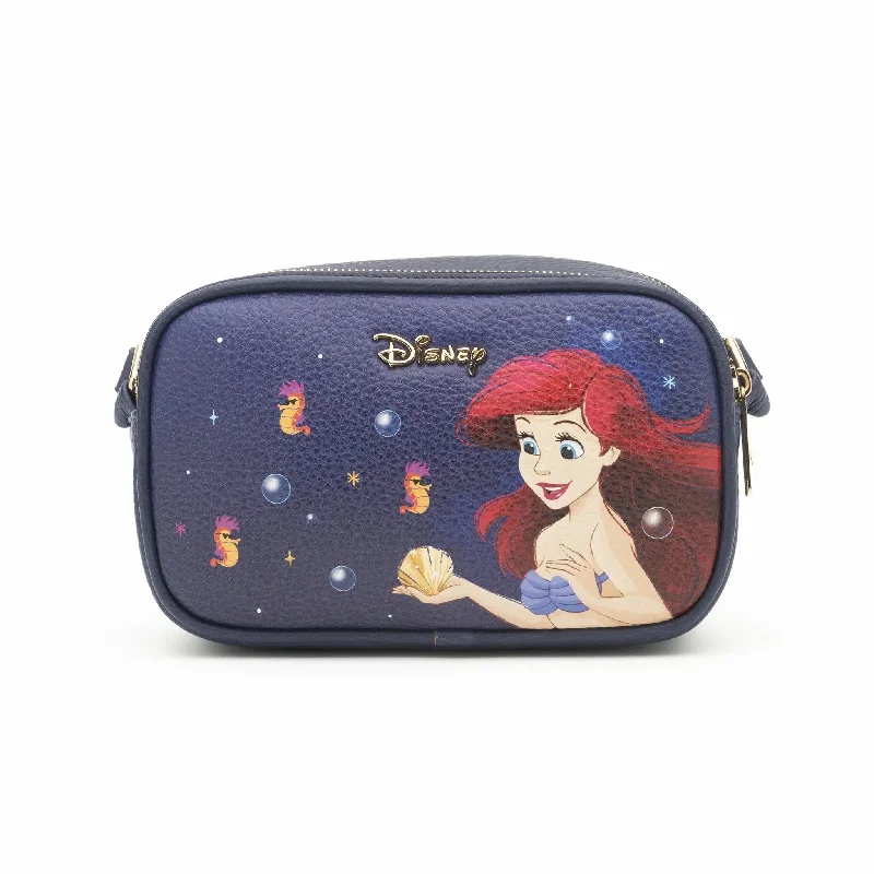 Luxury Bags On Sale Little Mermaid -- Ariel Double Zipper Crossbody/Shoulder Bag