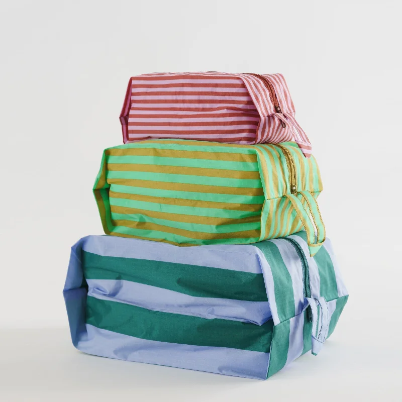 Bold And Flash-Sale Bags 3D Travel Zip Set (Afternoon Stripes)