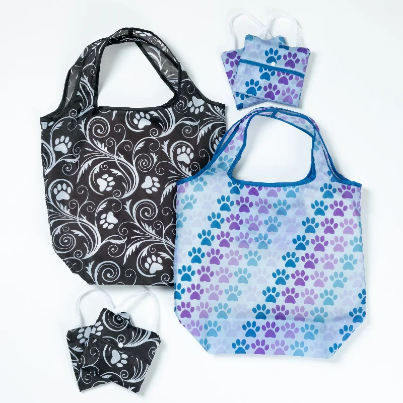 Senior Travelers Paws & Pets Compact Shopping Bags - Set of 3