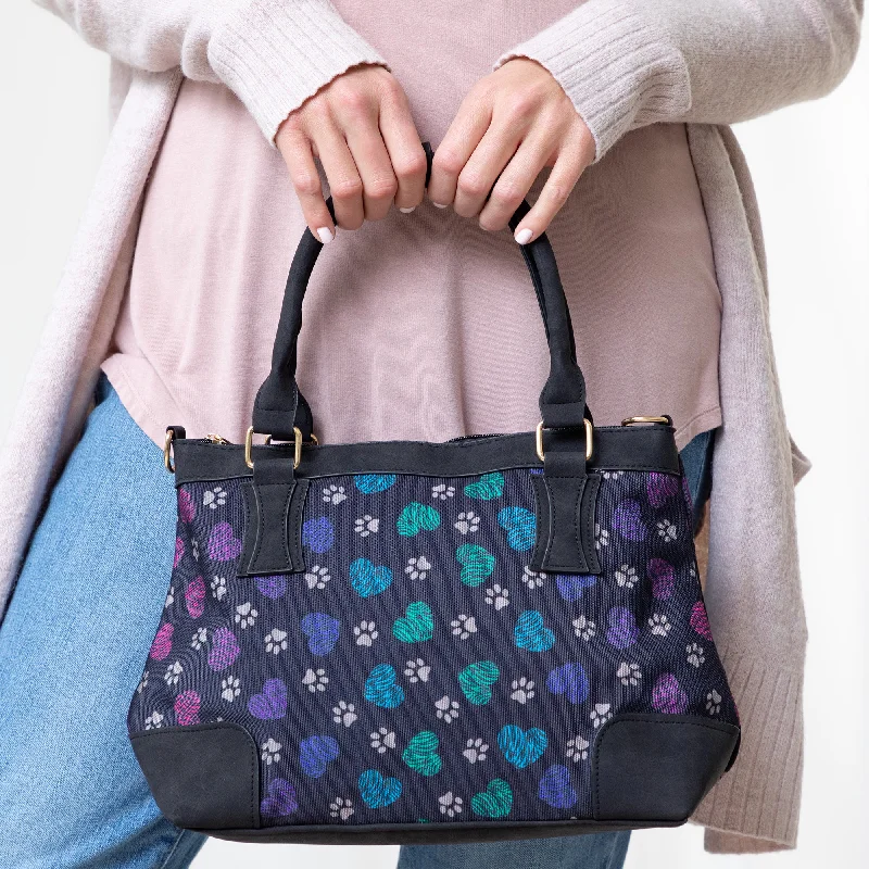 Halloween-Themed Beautiful Paws Canvas Purse
