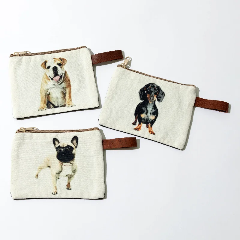 Luxury Bags On Sale Canvas Dog Breed Makeup Bag