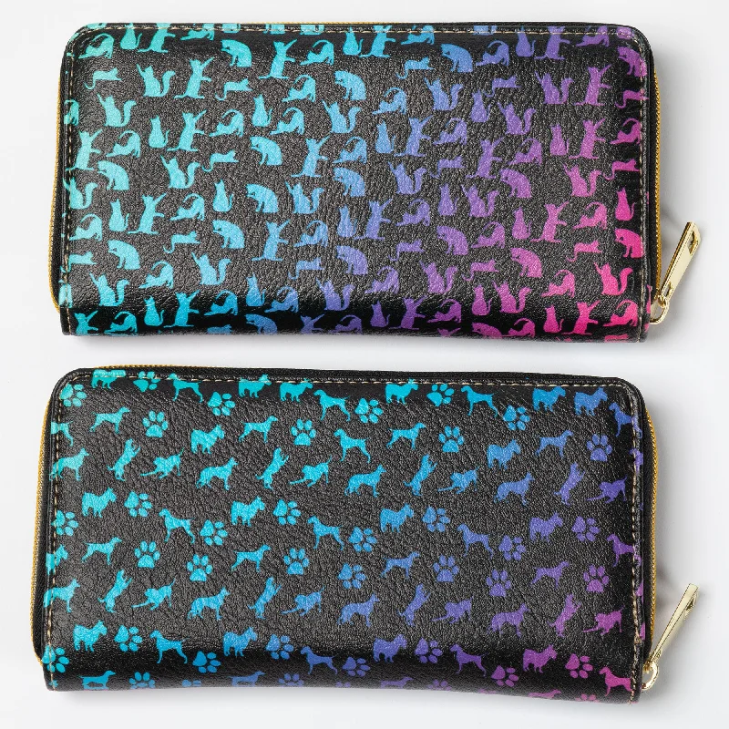Luxury Bags For Working Professionals Rainbow Pets Zip Around Wallet