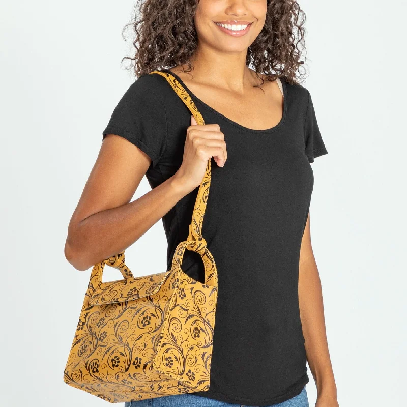 Stylish Bags With Discounts Paws & Vines Faux Leather Purse