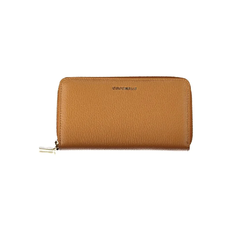 Urban Bags For City Life And Streetwear Fashion Coccinelle Brown Leather Wallet