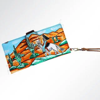 Versatile Bags That Suit Any Outfit Or Event Cowgirl Hand Painted Wallet