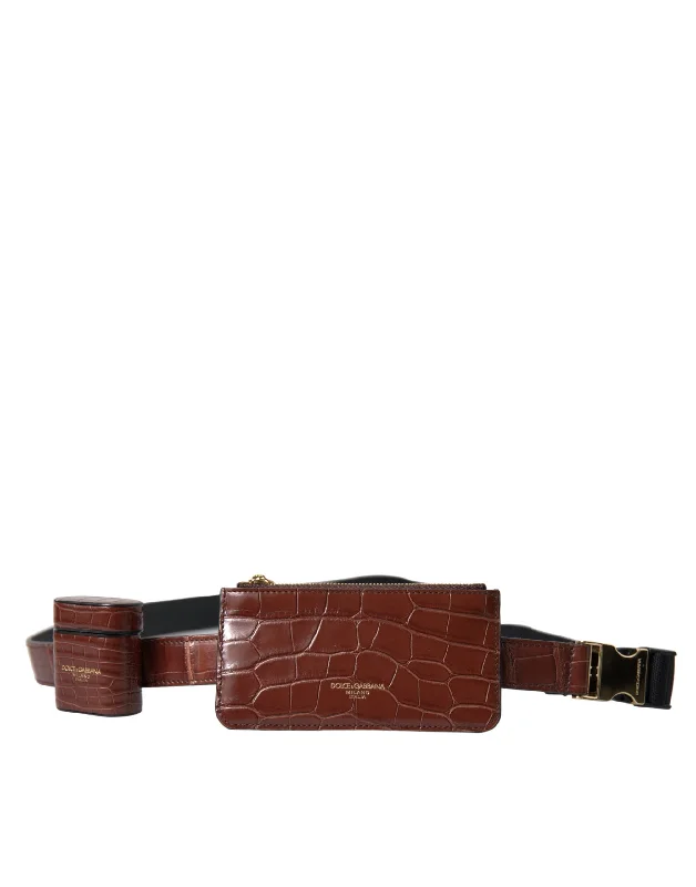 Affordable Bags For College Students On Sale Dolce & Gabbana Elegant Leather Airpod & Coin Purse Duo