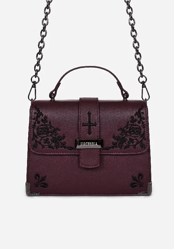 Discounted Designer Bags For Clearance Sale Elderberry Embroidered Mini Satchel Bag