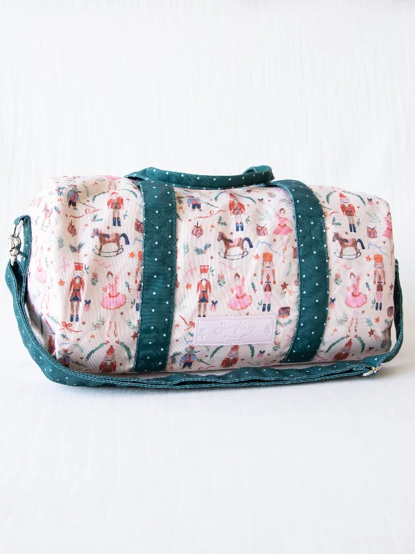 Festive Holiday Gift Bags Everyday Duffle - Vintage Christmas Toys