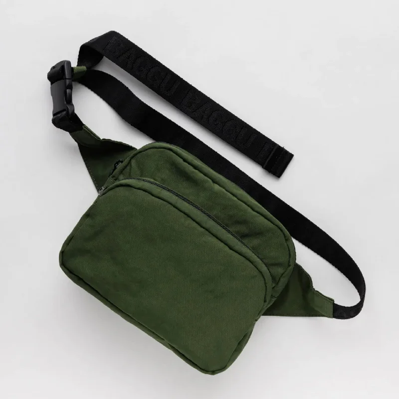 Minimalist Leather Bag For Modern Aesthetics Fanny Pack (Bay Laurel)