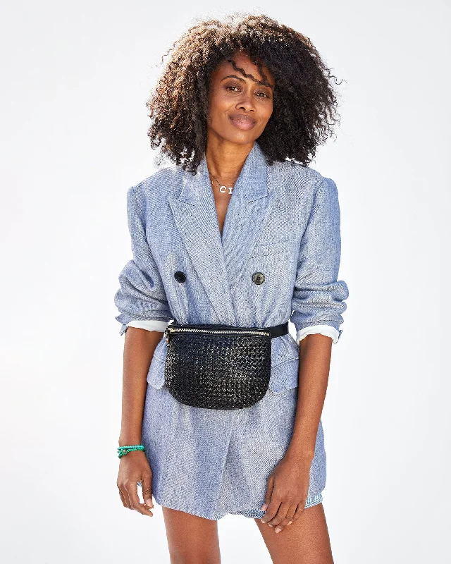 Tsa-Approved Bags For Hassle-Free Airport Security Fanny Pack – Black Rattan