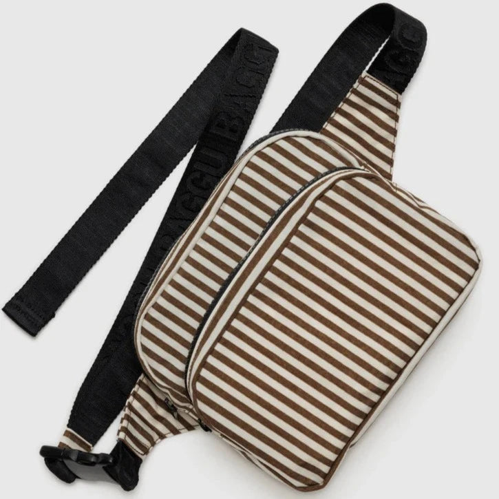 Trendy Festival Bags With Limited-Time Offers Fanny Pack (Brown Stripe)