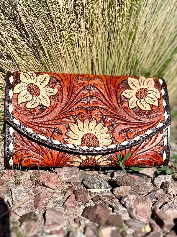 Luxury Bags Field of Sunflowers Wallet