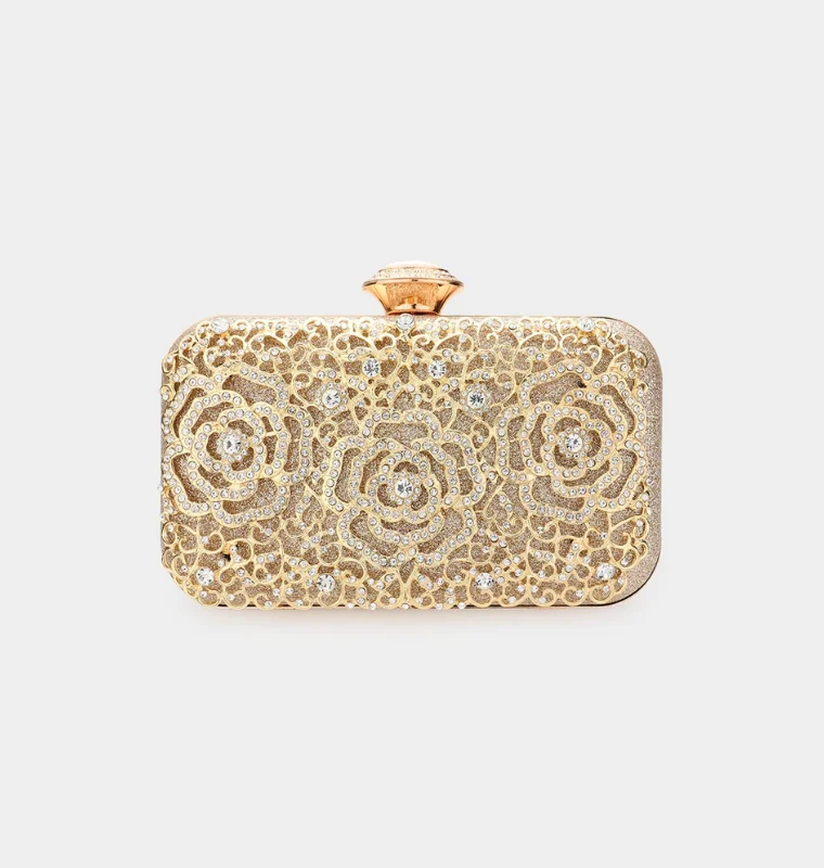 High-Quality Bags On Flash Sale Floral Rhinestone Purse