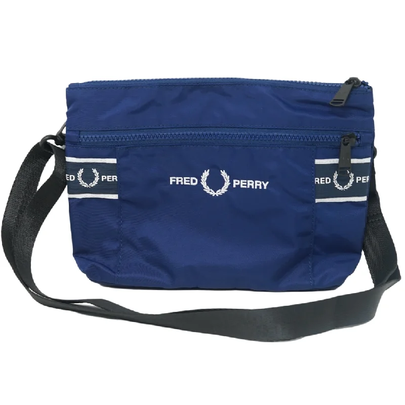 Luxury Bags On Sale Fred Perry Graphic Tape French Navy Satchel