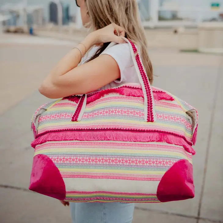 Professional Bags With Office Discounts Frilled Multicolored Weekender