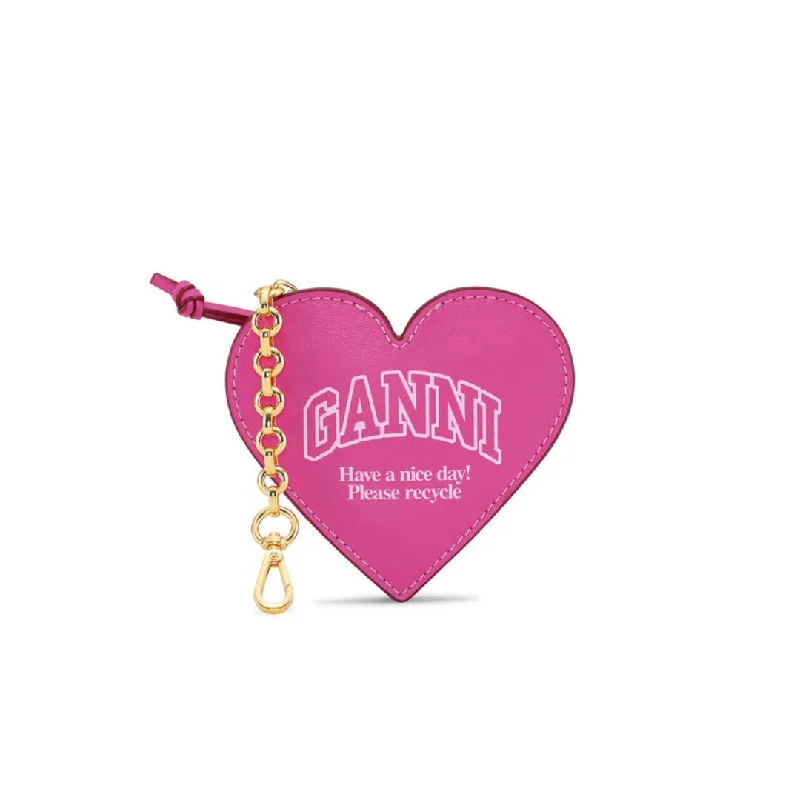 Trendy Bags For Women And Men In 2025 Funny Heart Zipped Coin Purse (Shocking Pink)