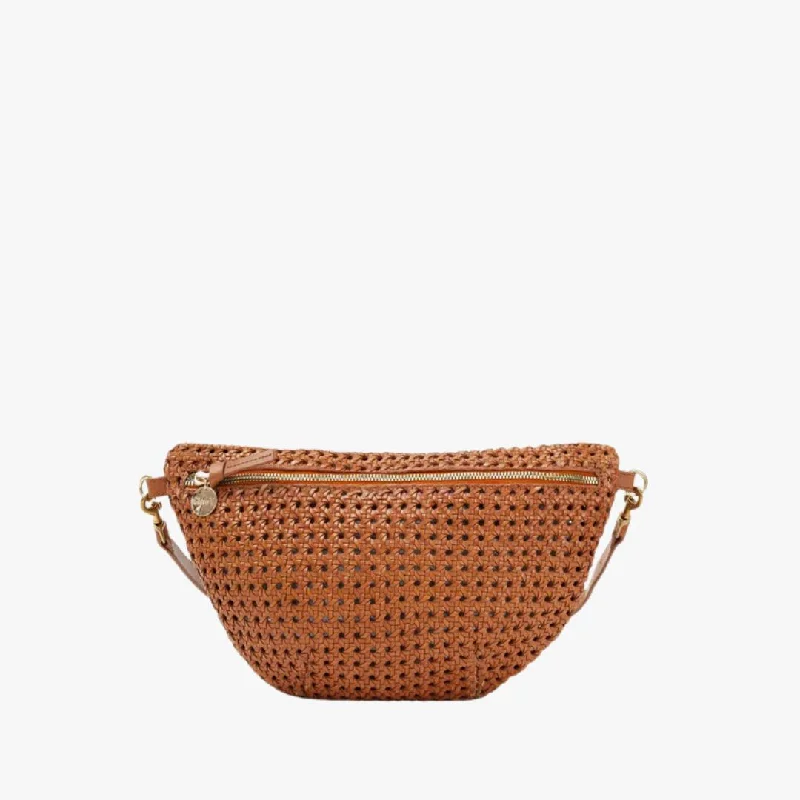 Trendy Bags For Sales Grande Fanny Pack (Tan Rattan)