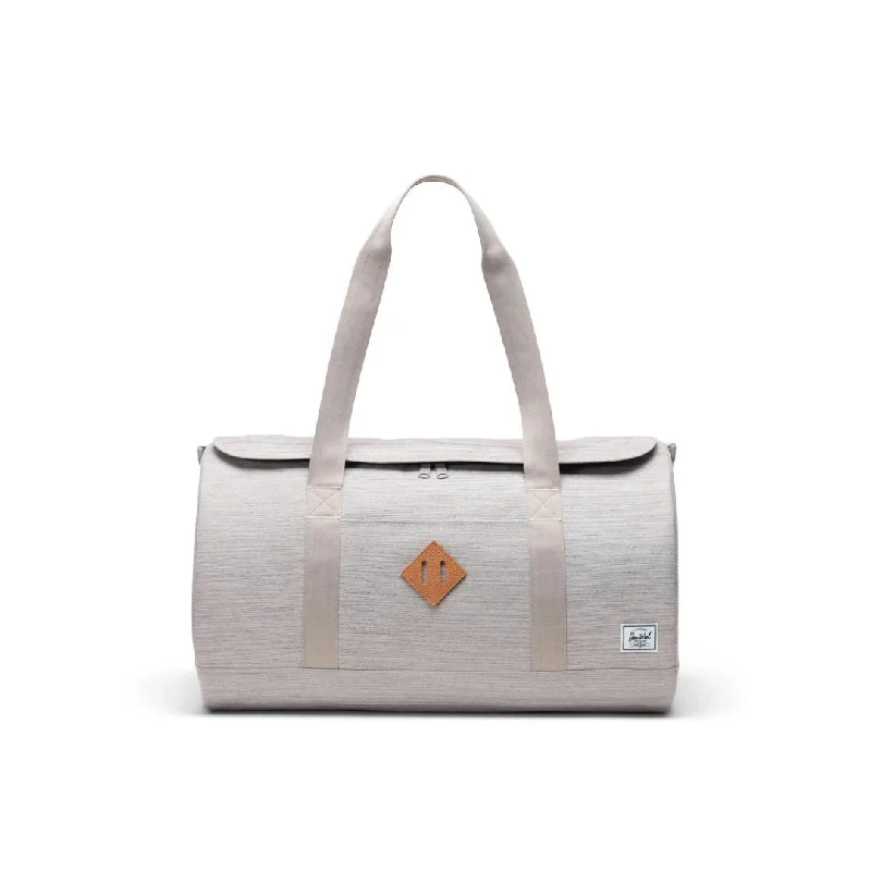 Designer Bags For Luxury Collectors Heritage Duffle (Light Grey Crosshatch)