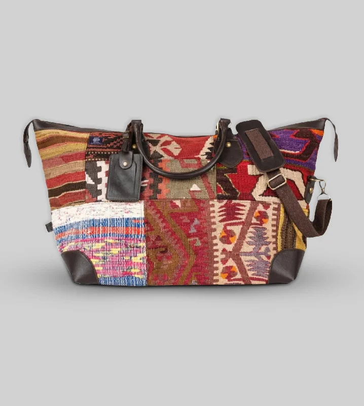 Odor-Resistant And Budget Bags Kilim Weekender Bag