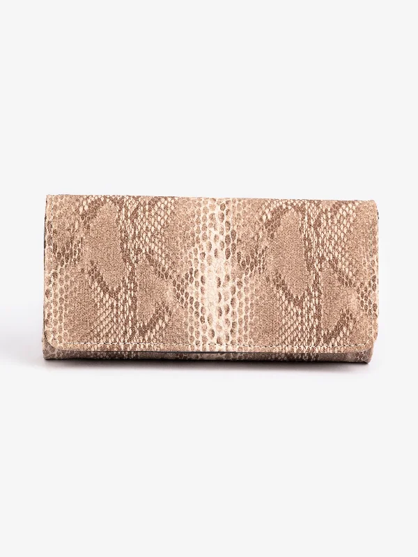 Clearance Bags For Budget Shoppers Snake Print Wallet