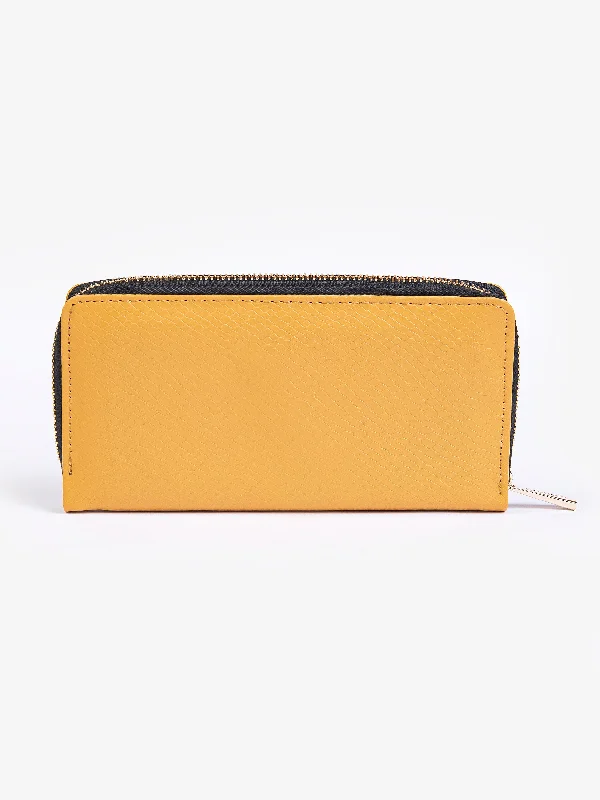 Bags With Tsa-Approved Features Snake Textured Wallet