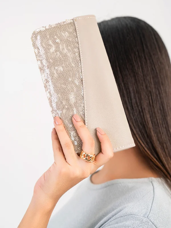 Professional Bags With Office Discounts Sequins Embellished Wallet