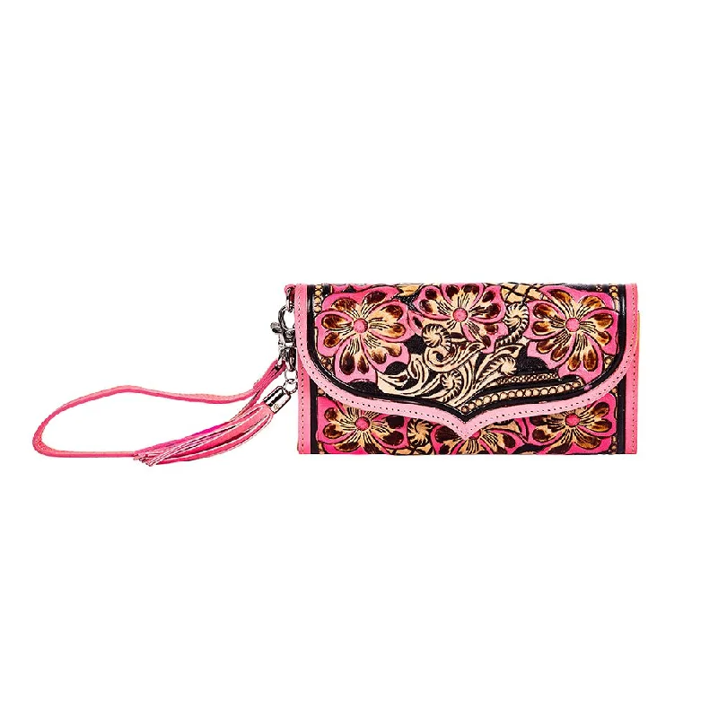 Seasonal Clearance Bags For Summer Magna Falls Hand-tooled Flap Wallet
