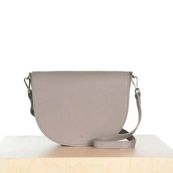 Affordable Bags For Budget Shoppers Mini Saddle Bag (Stone Pebble)