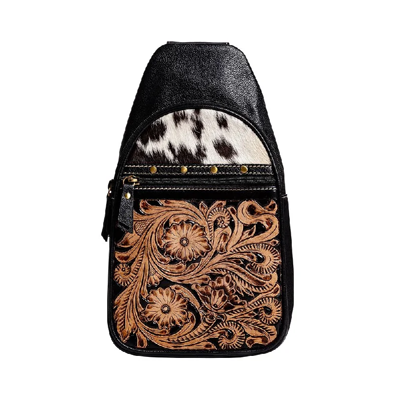 Luxury Bags For Working Professionals Old Mill Trail Hand-tooled Fanny Pack Bag