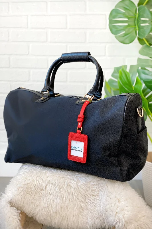 Customizable Bags For Personalized Style Vacay Black Duffle- LAST ONE!