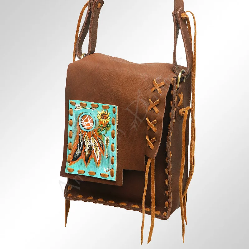 Designer-Inspired Bags At Budget-Friendly Prices Painted Dream Catcher Leather Purse