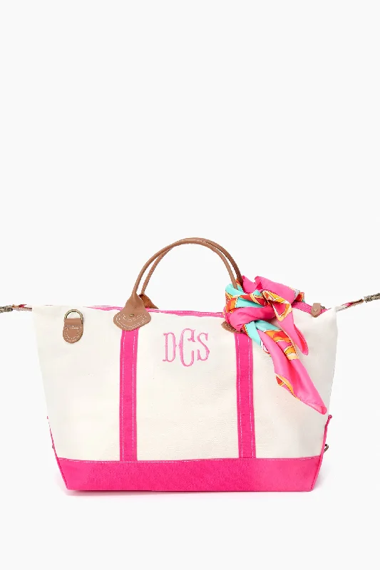 Glamorous Bags For Evening Events And Parties Pink Monogrammed Sunshine Satchel