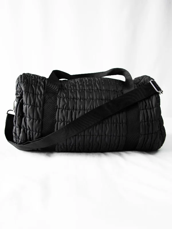 Trendy Festival Bags With Limited-Time Offers Puffer Duffle - Black