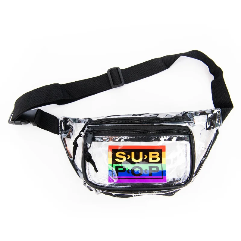 Valentine's Day Fanny Pack Rainbow Logo Clear
