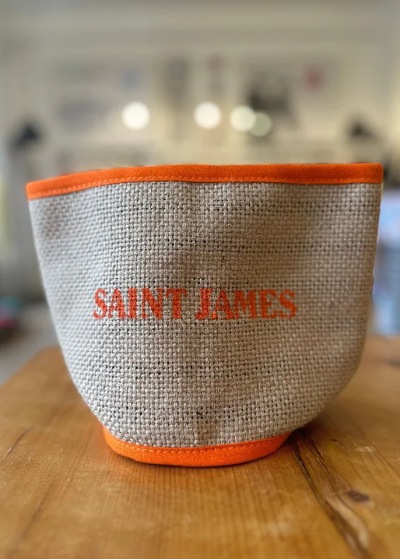 Eco-Friendly Bags With Discounts TRINKET TRAY - Natural Canvas (ECRU / NAVY / ORANGE)