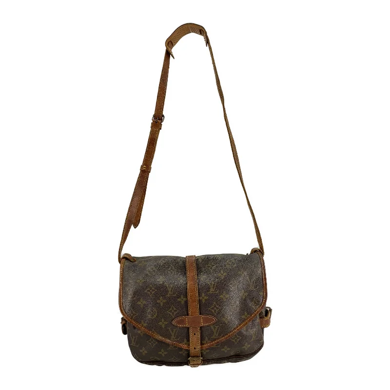 Customizable Bags For Personalized Style LOUIS VUITTON/Cross Body Bag/Brown/Monogram/SAUMUR 30_MONOGRAM CANVAS/M42256
