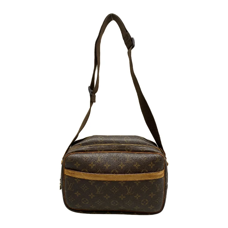Cozy Handbags With Clearance Prices LOUIS VUITTON/Cross Body Bag/Brown/Monogram/REPORTER PM_MONOGRAM CANVAS/M45254